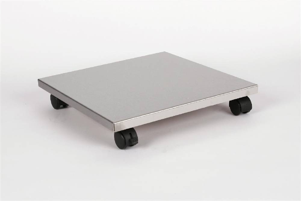 Szagato Rollbrett Pflanzenroller 40x40cm Edelstahl 100 kg Bürorollen + Bremse SZAGATO Made in Germany Blumenuntersetzer Möbelroller Outdoor Blumenroller Letzte 2 Tage