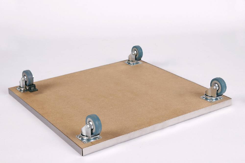 Szagato Rollbrett Pflanzenroller 40x40cm Edelstahl 150 kg PU-Rolle SZAGATO Made in Germany Blumenuntersetzer Möbelroller Outdoor Blumenroller Transportroller Zeitbegrenzte Promotion