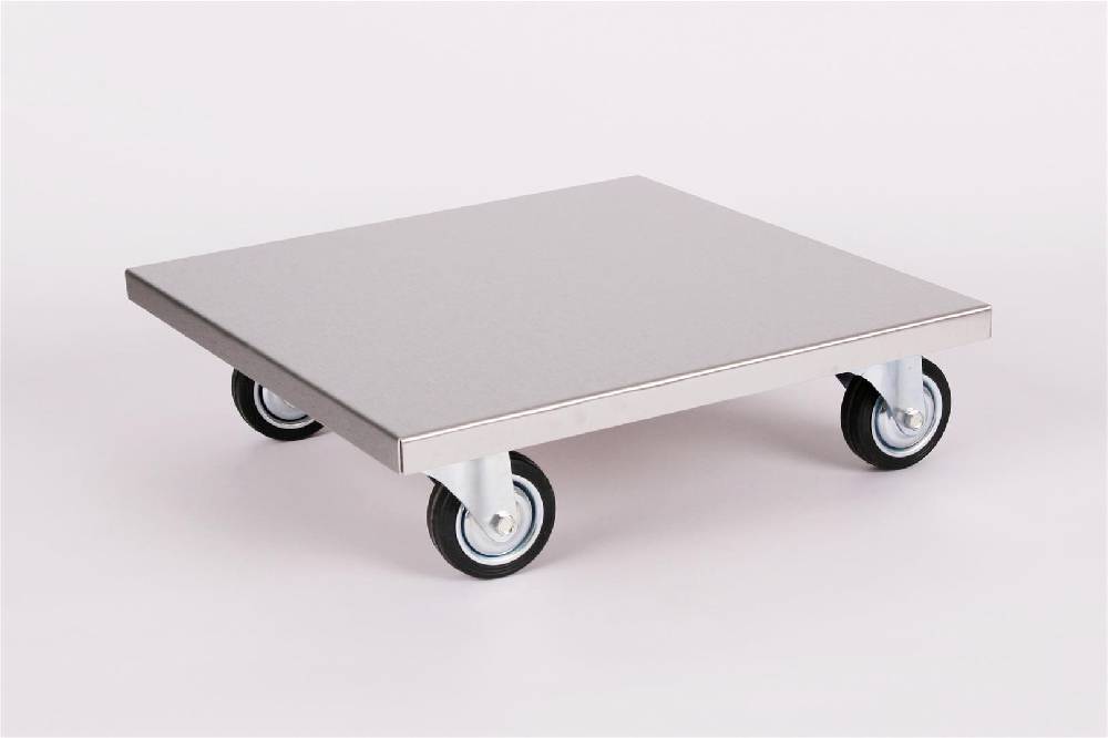 Szagato Rollbrett Pflanzenroller 40x40cm Edelstahl 200kg große Rollen SZAGATO Made in Germany Blumenuntersetzer Möbelroller Blumenroller Transportroller Bis zu 60% Rabatt