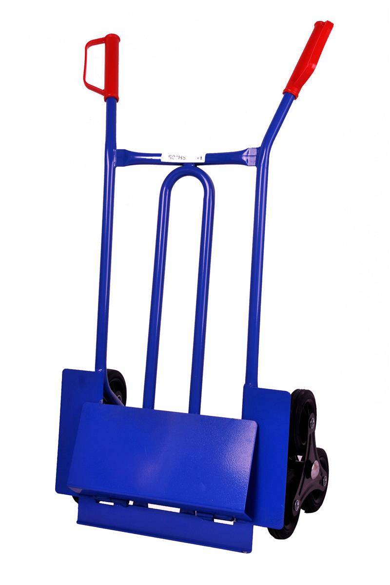 Szagato Sackkarre für Treppen 250 kg 108x53x55cm blau SZAGATO Treppen Sackkare Treppensteiger Transportkarre klappbar Sackkarre Stahl Sackkarre klappbar Verkauf