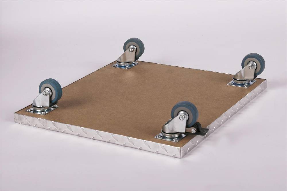 Szagato Rollbrett Pflanzenroller 50x50cm ALU 150kg PU-Rolle+Bremse SZAGATO Made in Germany Blumenuntersetzer Möbelroller Outdoor Blumenroller Transportroller Schlussverkauf