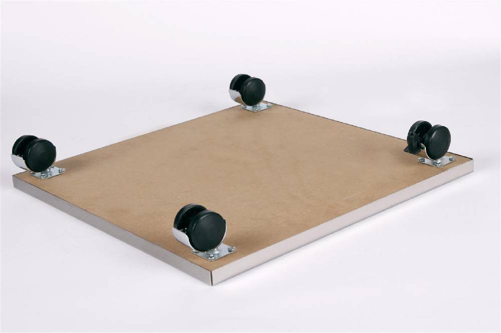 Szagato Rollbrett Pflanzenroller 50x50cm Edelstahl 120kg Chromrollen + Bremse SZAGATO Made in Germany Blumenuntersetzer Möbelroller Outdoor Blumenroller Blitzverkäufe