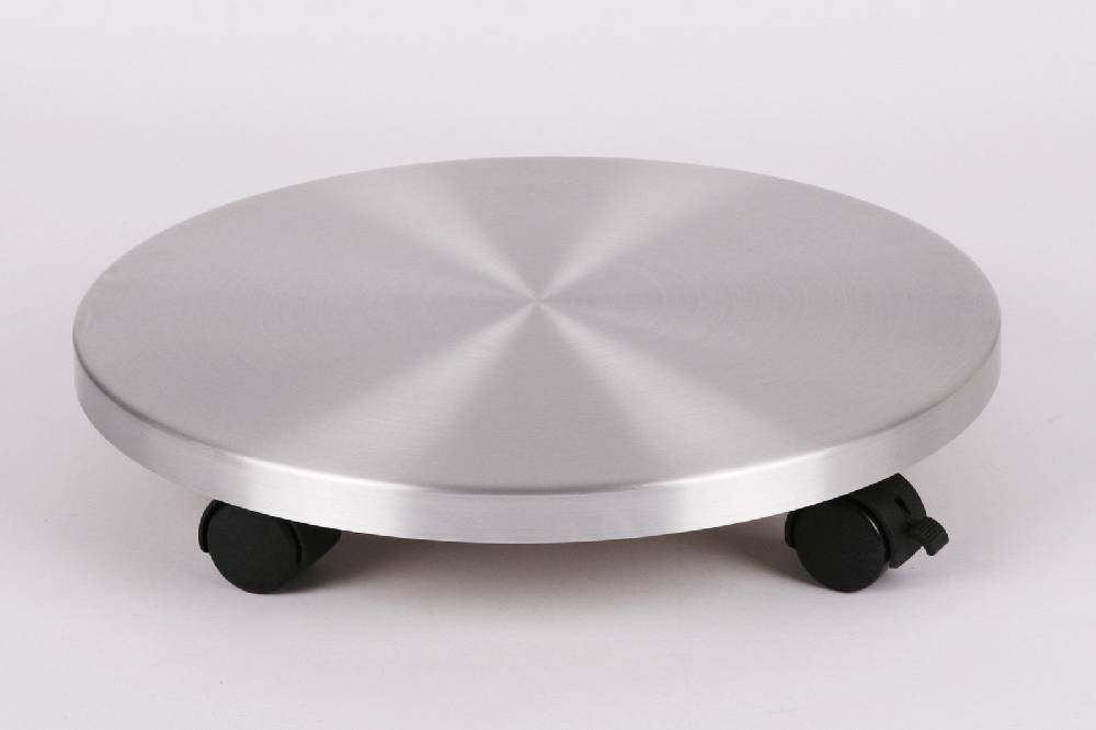 Szagato Rollbrett Pflanzenroller Ø30cm ALU 100kg Bürorollen + Bremse SZAGATO Made in Germany Blumenuntersetzer Möbelroller Blumenroller Transportroller Sonderangebot