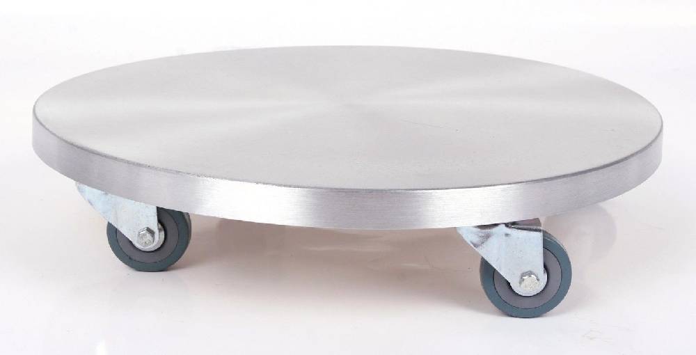 Szagato Rollbrett Pflanzenroller Ø30cm ALU 150kg PU-Rolle SZAGATO Made in Germany Blumenuntersetzer Möbelroller Outdoor Blumenroller Transportroller Versandkostenfrei