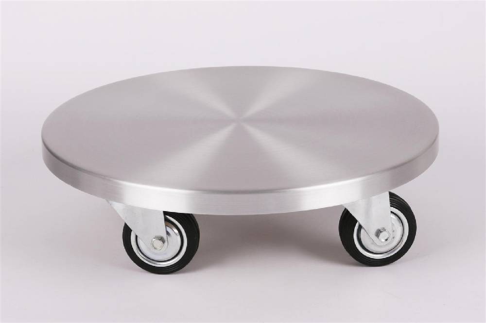 Szagato Rollbrett Pflanzenroller Ø30cm ALU 200kg große Rollen SZAGATO Made in Germany Blumenuntersetzer Möbelroller Outdoor Blumenroller Transportroller Großer Ausverkauf