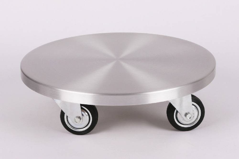 Szagato Rollbrett Pflanzenroller Ø30cm ALU 200kg große Rollen SZAGATO Made in Germany Blumenuntersetzer Möbelroller Outdoor Blumenroller Transportroller Großer Ausverkauf